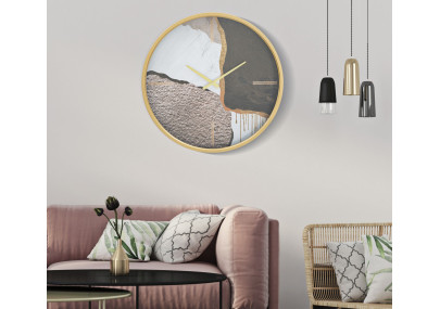 Explosion d’Art – Horloge Murale Glam Mix Ø60x6 cm