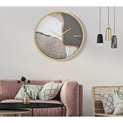 Explosion d’Art – Reloj de Pared Glam Mix Ø60x6 cm