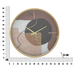 Rouge Passion du Temps – Horloge Murale Glam Ø60x6 cm