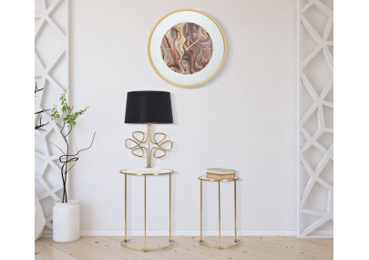 Reflets Miroir – Horloge Murale Glam Mix Ø60x5 cm