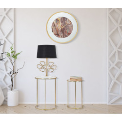 Reflets Miroir – Horloge Murale Glam Mix Ø60x5 cm