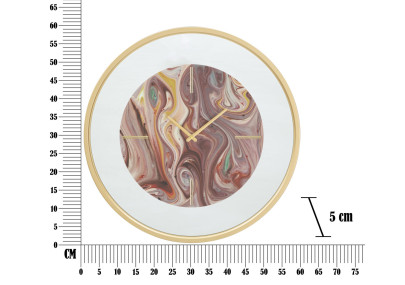 Reflets Miroir – Horloge Murale Glam Mix Ø60x5 cm