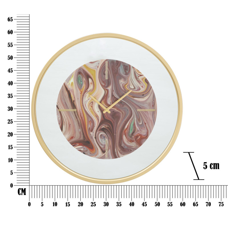 Reflets Miroir – Relógio de Parede Glam Mix Ø60x5 cm