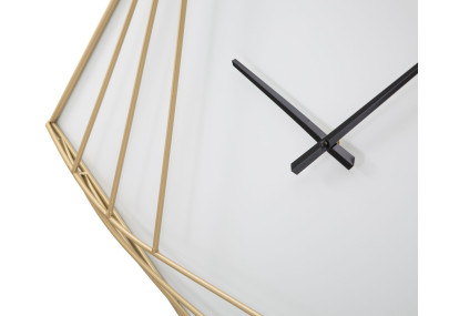 Goldy Line – L’Horloge Murale Glam d’Exception 85x6x85 cm