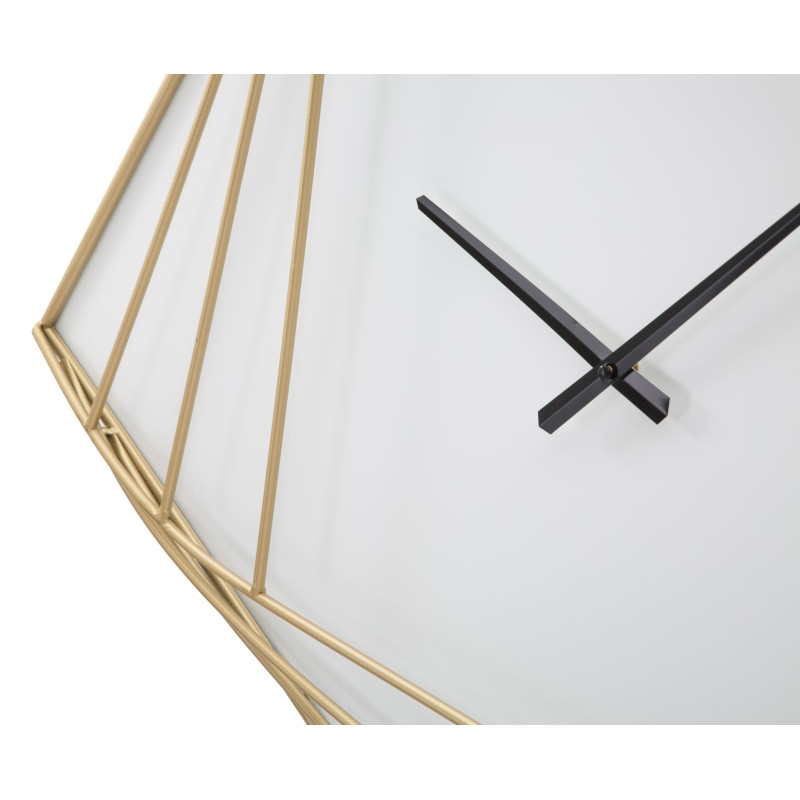 Goldy Line – L’Horloge Murale Glam d’Exception 85x6x85 cm