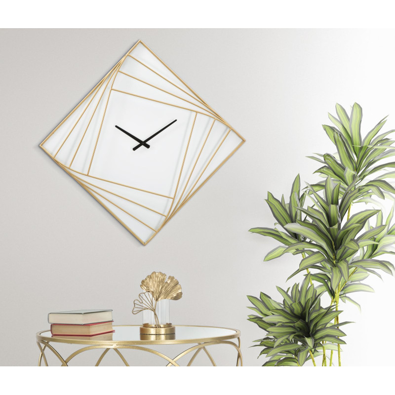 Goldy Line – El Reloj de Pared Glamour Excepcional 85x6x85 cm