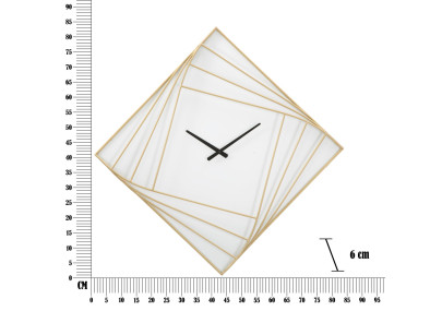 Goldy Line – El Reloj de Pared Glamour Excepcional 85x6x85 cm