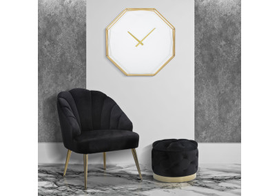 Octogone Doré – Orologio da Parete Glam 56x6,5x56 cm