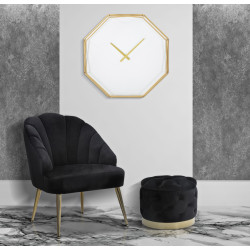 Octogone Doré – Orologio da Parete Glam 56x6,5x56 cm