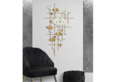 Tour du Temps – Horloge Murale Glam 75,5x3,5x133 cm