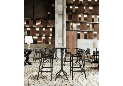 Lot de 2 tabourets de bar Air, noirs