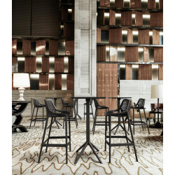 Lot de 2 tabourets de bar Air, noirs