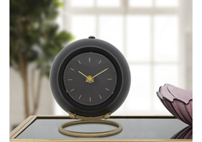 La Petite Balle Noire – Horloge de Table Glam 16x13x19 cm