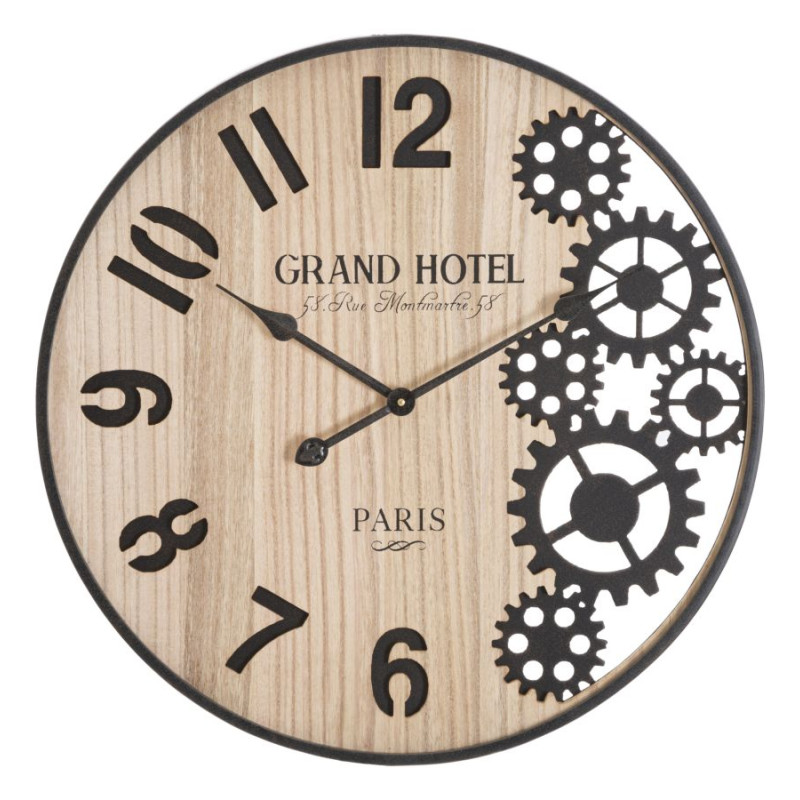 La Majestueuse – Horloge Murale Industrielle Ø60x4,5 cm