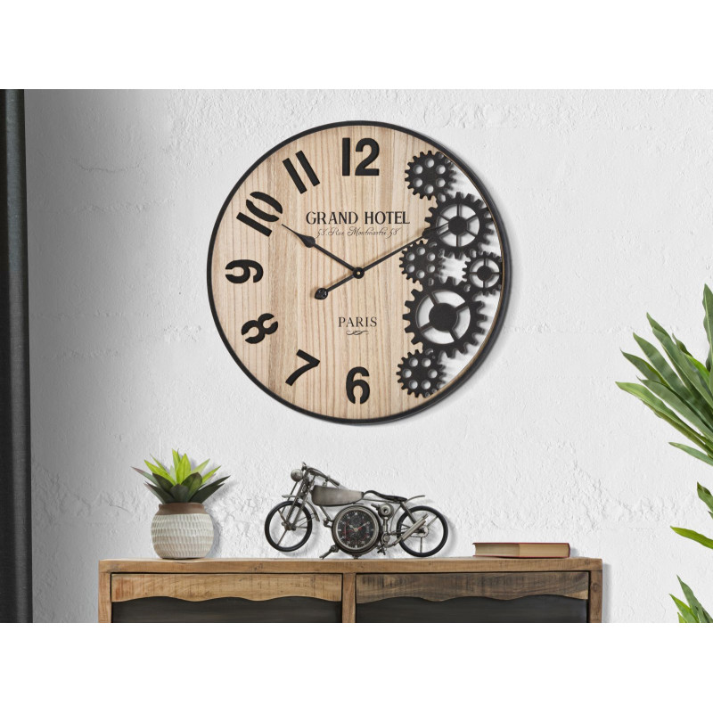 La Majestuosa – Reloj de Pared Industrial Ø60x4,5 cm