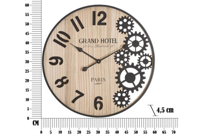A Majestosa – Relógio de Parede Industrial Ø60x4,5 cm
