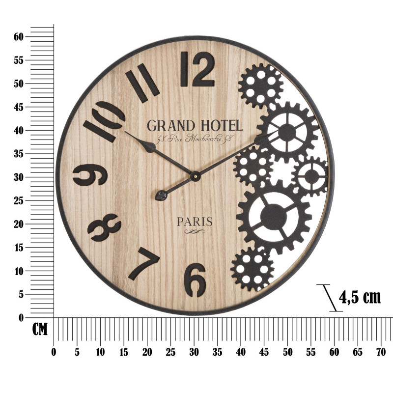 La Maestosa – Orologio da Parete Industriale Ø60x4,5 cm