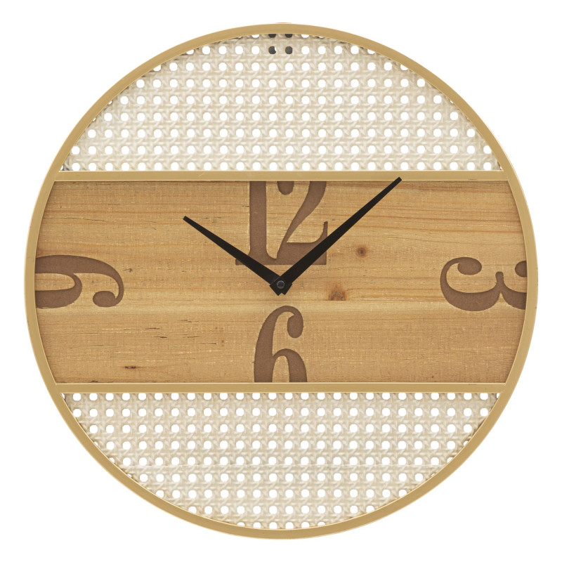 Le Mont Fuji du Temps – Horloge Murale Boho Chic Ø50x3,5 cm