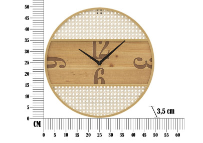 Le Mont Fuji du Temps – Horloge Murale Boho Chic Ø50x3,5 cm