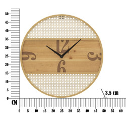 Le Mont Fuji du Temps – Horloge Murale Boho Chic Ø50x3,5 cm