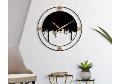 Explosión Splash – Reloj de Pared Glam Ø66x4 cm