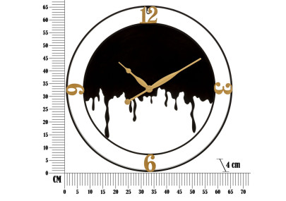 Explosión Splash – Reloj de Pared Glam Ø66x4 cm
