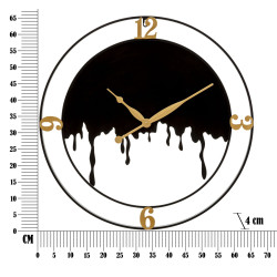 Explosión Splash – Reloj de Pared Glam Ø66x4 cm