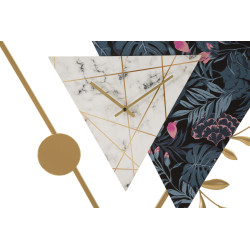 Triangle d’Art – Horloge Murale Glam 75x4,5x59 cm