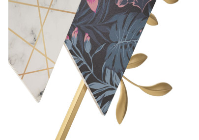 Triangle d’Art – Horloge Murale Glam 75x4,5x59 cm