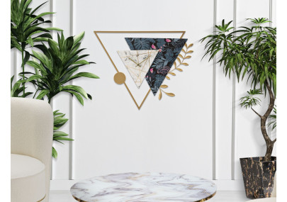 Triangle d’Art – Orologio da Parete Glam 75x4,5x59 cm
