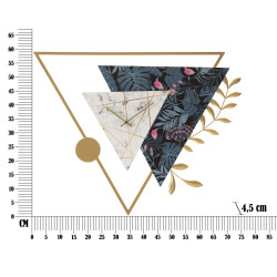 Triangle d’Art – Orologio da Parete Glam 75x4,5x59 cm