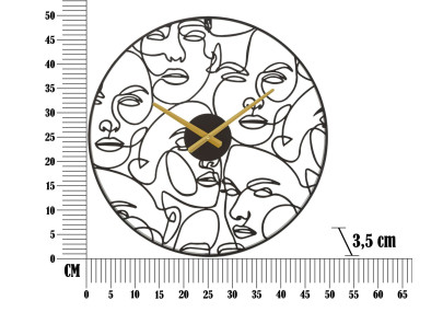 Cadrans Nomades – Reloj de Pared Boho Chic Ø50x3,5 cm