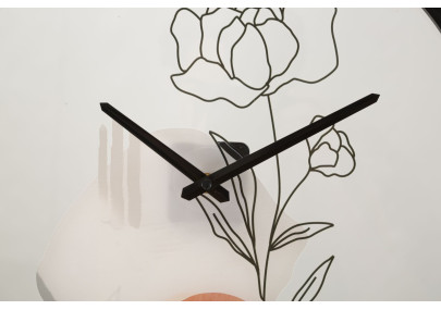 Fleur Enchantée A – Orologio da Parete Boho Chic Ø40x3,5 cm