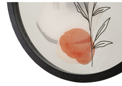 Fleur Enchantée A – Horloge Murale Boho Chic Ø40x3,5 cm