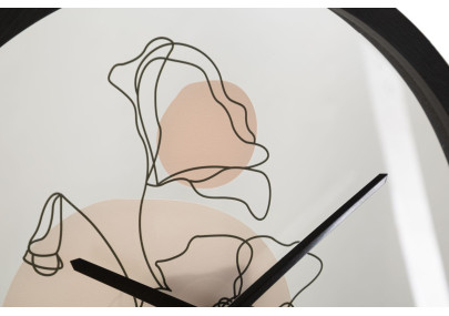 Fleur Enchantée B – Orologio da Parete Boho Chic Ø40x3,5 cm