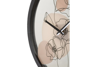 Fleur Enchantée B – Reloj de Pared Boho Chic Ø40x3,5 cm