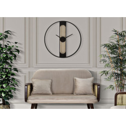 Ribby l’Artistique – Horloge Murale Boho Chic Ø60x5 cm