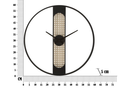 Ribby l’Artistique – Reloj de Pared Boho Chic Ø60x5 cm