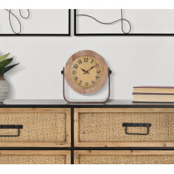 La Petite Ronde – Horloge de Table Boho Chic 23,5x7x24 cm