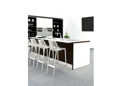 Lot de 2 tabourets de bar Air blancs