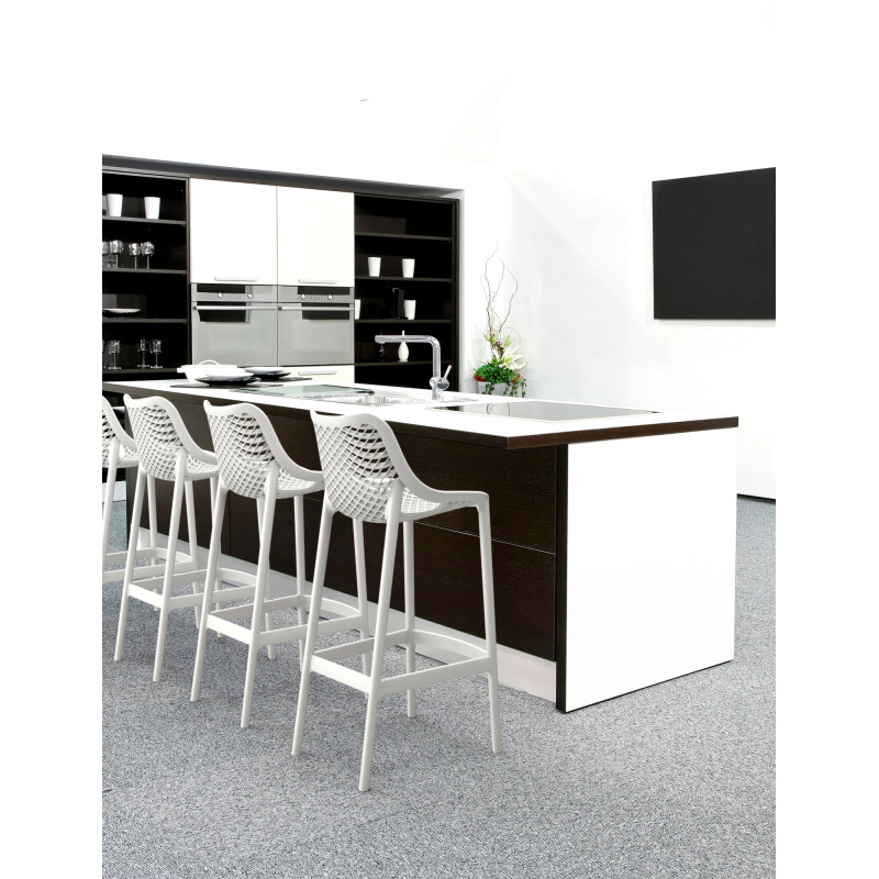 Lot de 2 tabourets de bar Air blancs
