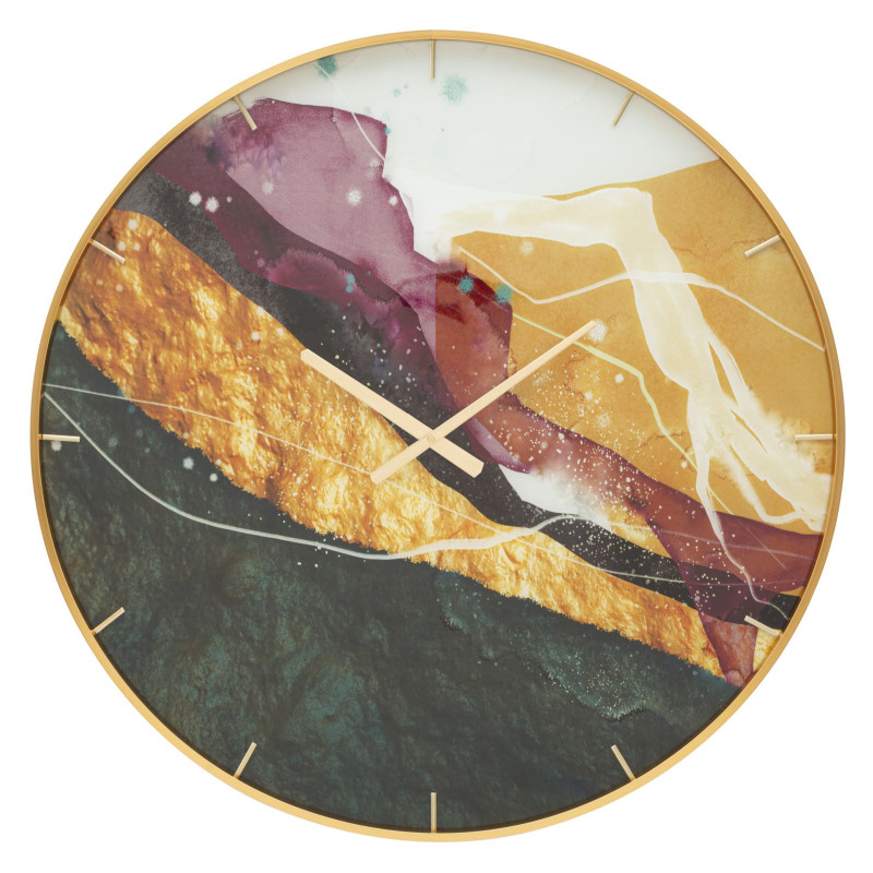 Mity en Verre – Reloj de Pared Glam Ø80x5 cm