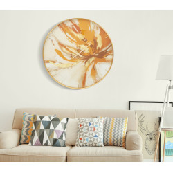 Toply Étincelant – Reloj de Pared Glamour de Cristal Ø80x5 cm