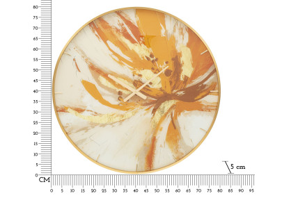 Toply Étincelant – Reloj de Pared Glamour de Cristal Ø80x5 cm