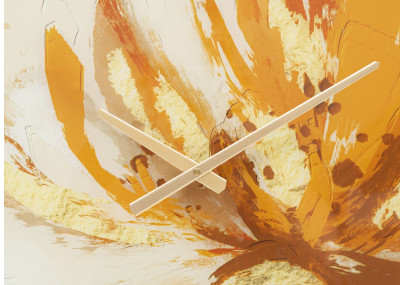 Toply Précieux – Reloj de Pared Glamour Vidrio Ø60x5 cm