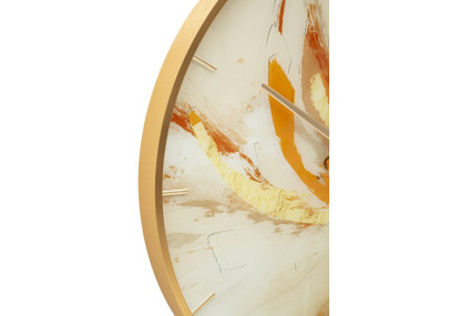 Toply Précieux – Horloge Murale Glam Verre Ø60x5 cm