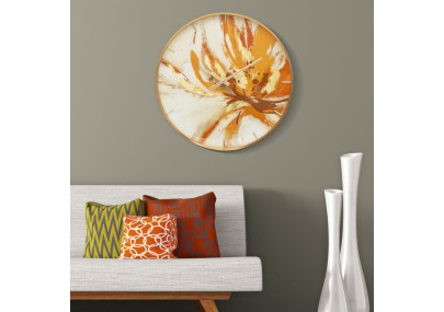 Toply Précieux – Horloge Murale Glam Verre Ø60x5 cm