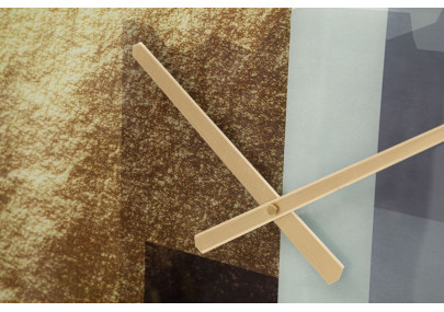 Motivo de Cristal – Reloj de Pared Glamour de Vidrio Ø80x5 cm