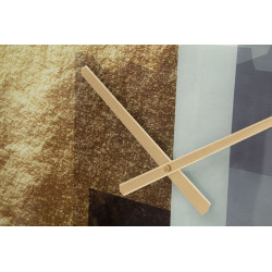 Motif de Cristal – Horloge Murale Glam Verre Ø80x5 cm