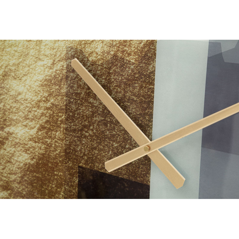 Motivo de Cristal – Reloj de Pared Glamour de Vidrio Ø80x5 cm